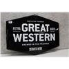 Image 1 : Metal Great Western Beer Sign