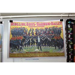 Ringling Bros & Barnum & Bailey Combined Shows Poster (36”  x 25”)