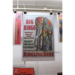 Ringling Bros “Big Bingo” Poster (36” x 24.5”)