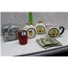 Image 1 : Lot of Misc (Espresso Cup & Saucers Set, Tea Pot & Sugar & Cream Holder, Drink Coasters (4))