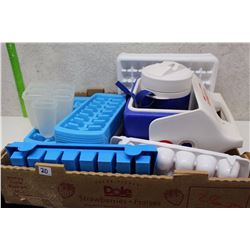 Lot of Ice Cube Trays (26) (Plus A Cooler)