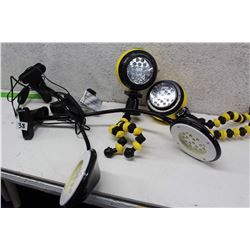 Lot of Adjustable Lamps (4)