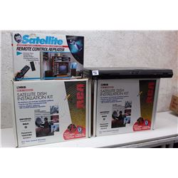 Lot of Satellite Devices (Satellite Dish Installation Kit (2), Satellite Remote Control Repeater)