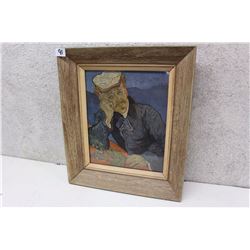 Van Gogh Portrait Du Docteur Gachet Framed Painting (12”x14”)