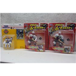 Starting Lineup/Pro Action NHL Figures (3)(Dominik Hasek, Paul Kariya & Joe Saking)
