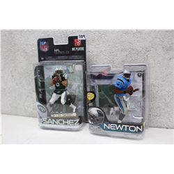 NFL Quarterback Figures (2)(Mark Sanchez & Cam Newton)