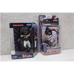 NFL Figures (2)(Julus Peppers & Brian Urlacher)