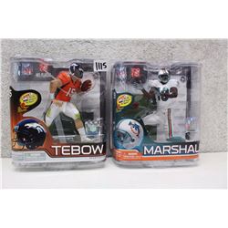 NFL Figures (2)(Tim Tebow & Brandon Marshall)