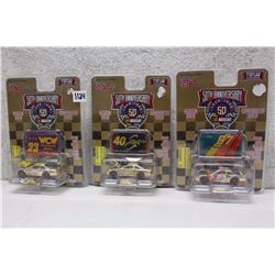 Racing Champions NASCAR Gold Models (3)(Lance Hooper, Sterling Marlin & Joe Nemechek)