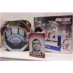 UFC Octagon Playset, UFC Pride Championship Ring & Forrest Griffin “Got Fight?” Book
