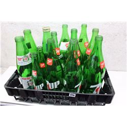 Lot of 7UP Glass Bottles (13)