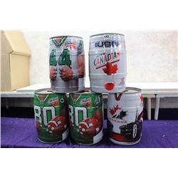 Assorted Bubba Cans (5)