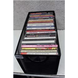 Lot of Assorted Music CDs & Case (24)(Johnny Cash, Barenaked Ladies, Sloan, etc;)