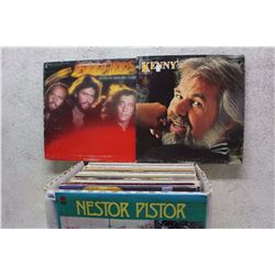 Box of LP Records (Bee Gees, Kenny, etc;)