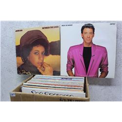 Box of LP Records (Boz Scaggs, Janis Ian, etc;)