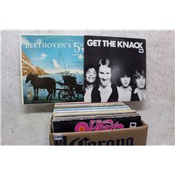 Box of LP Records (Get The Knack, Beethoven, etc;)