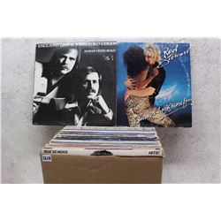 Box of LP Records (England Dan & John Ford Coley, Rod Stewart, etc;)