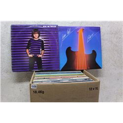 Box of LP Records (Phil Seymour, John Hall, etc;)