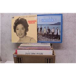 Box of LP Records (Blue Northern, Ginamaria Hidalgo, etc;)