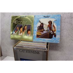 Box of LP Records (Boney M., Loggins & Messina, etc;)