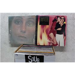 Box of LP Records (Cher, Bob Welch, etc;)