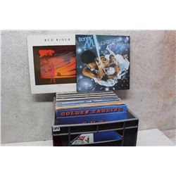 Crate of LP Records (Red Rider, Boney M., etc;)