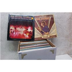 Box of LP Records (Rod Stewart, The Doobie Brothers, etc;)