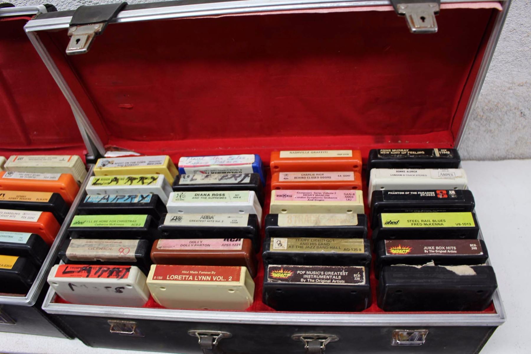 Eight Track Case Lot of 8 Tracks (Neil Diamond, Boots Randolph’s, etc;) & 8 Track Cases(2)