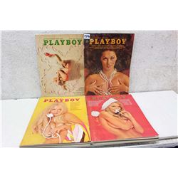 Lot of Playboy Magazines (4)(1969-70)