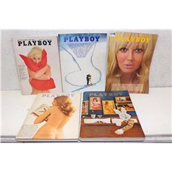 Lot of Playboy Magazines (5)(1969-70)