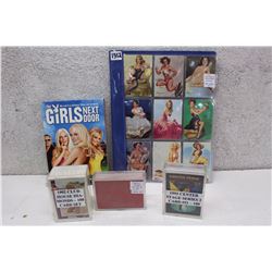 Lot of Adult XXX Card Sets (300 Cards)(Center Stage Series, 1992 Clubhouse Diamonds, etc;) & The Gir