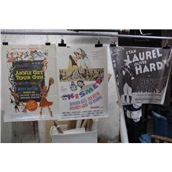 Lot of Movie Posters Reproductions (3)(Annie Get Your Gun, Kismet, etc;)