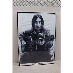 John Lennon, Custom Framed Poster (24” x 34”)