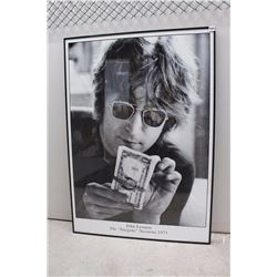 John Lennon, Imagine Sessions 1971, Custom Framed Poster (25 ½” x 35 ½”)