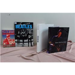 Lot Of Beatles Books (4) (Yesterday, Forever Beatles, Paul McCartney, The Beatles)