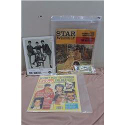 Lot Of Beatles Memorabilia (Extra, Star Weekly, Dairy Queen Reprint)