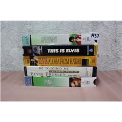 Lot of Elvis VHS’s (5)(This Is Elvis, Speedway, etc;)
