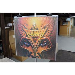 Triumph “Never Surrender” Promotional LP Album Cover Poster