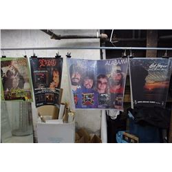 Lot Of Music Posters (4) (Thompson Twins, Dio, Alabama, Bob Seger)