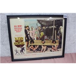 1961 David And Goliath Framed Movie Original Lobby Card