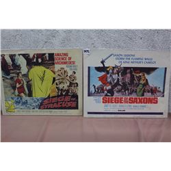 Movie Original Lobby Cards (2) (Siege Of Syracuse, Siege Of The Saxons)