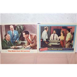 Movie Original Lobby Cards (2) (The High Cost Of Loving, The Rabbit Trap)