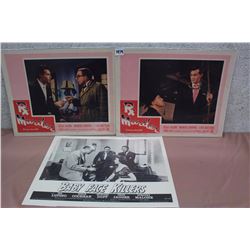 Movie Original Lobby Cards (3) (RX Murder, Baby Face Killers)