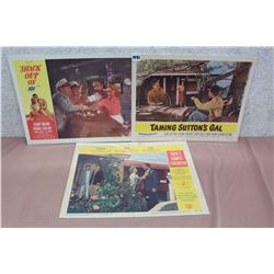 Movie Original Lobby Cards (3) (Shack Out On 101, Tamking Sutton’s Gal, There’s Always Tomorrow)
