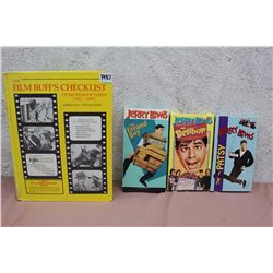 Lot Of Film Related (Film Buff’s Checklist, Jerry Lewis VHS)
