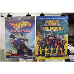 Lot Of Kids Movie Posters (2) (Hot Wheels, Rescue Heroes)