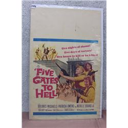Five Gates To Hell, Vintage Movie Poster