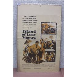 Island Of Lost Women, Vintage Movie Poster