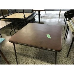 Brown Folding Card Table