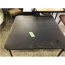 Black Folding Card Table